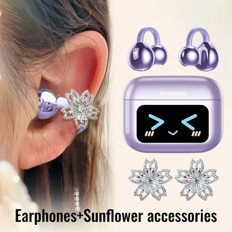 EchoGrip™ M100 ENC Ear Clip Earphones – Style, Sound, and Smart Control